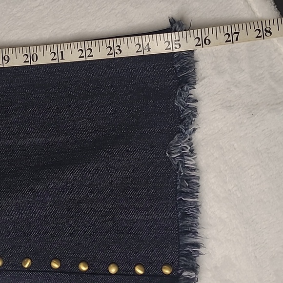 Michael Kors dark blue jeans, stud detail on legs and pockets - Picture 7 of 8